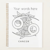 Erstellen Sie Ihren eigenen eleganten Schwarz-Weiß Planer (Vorderseite)