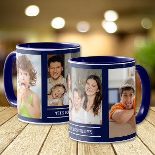 Erstellen Sie Ihren eigenen Familiennamen 3 Foto-C Tasse