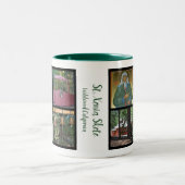 Erstellen Sie Ihren eigenen Familiennamen für das  Zweifarbige Tasse (Mittel)