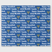 Erstellen Sie Ihren eigenen Familiennamen Happy Ha Geschenkpapier (Flach)