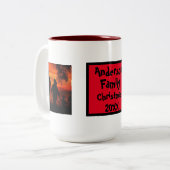 Erstellen Sie Ihren eigenen Familiennamen und Ihr  Zweifarbige Tasse (Vorderseite Links)