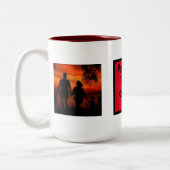 Erstellen Sie Ihren eigenen Familiennamen und Ihr Zweifarbige Tasse (Links)