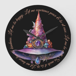 Erstellen Sie Ihren eigenen farbenfrohen Schmuck H Große Wanduhr