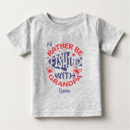 Erstellen Sie Ihren eigenen Fisch mit Großvater Baby T-shirt