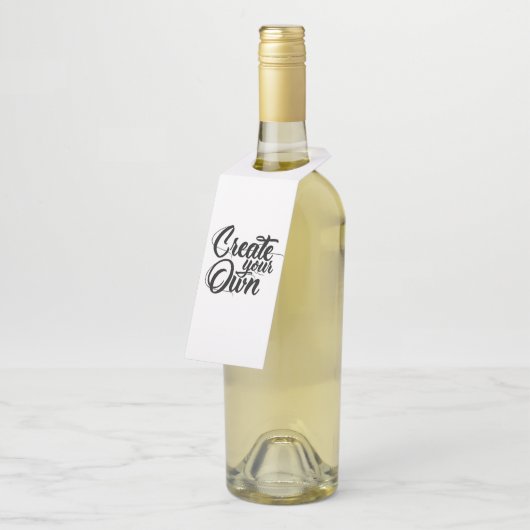 Erstellen Sie Ihren eigenen - Flaschenetikett Flaschenanhänger (Angewinkelt)
