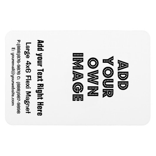 Erstellen Sie Ihren eigenen flexiblen Kühlschrankm Magnet (Horizontal)