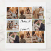 Erstellen Sie Ihren eigenen Foto Collage bearbeitb Weinetikett (Einzelnes Label)