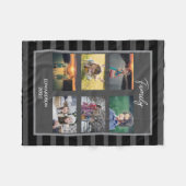 Erstellen Sie Ihren eigenen Foto-Collage-Monogramm Fleecedecke (Vorderseite (Horizontal))