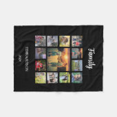 Erstellen Sie Ihren eigenen Foto-Collage-Monogramm Fleecedecke (Vorderseite (Horizontal))