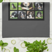 Erstellen Sie Ihren eigenen Foto Collage Monogramm Geschirrtuch (Gefaltet)