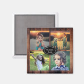 Erstellen Sie Ihren eigenen Foto-Collage-Monogramm Magnet (Vorderseite/Rückseite)