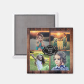 Erstellen Sie Ihren eigenen Foto-Collage-Monogramm Magnet (Vorderseite/Rückseite)