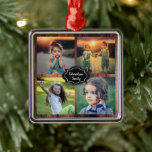 Erstellen Sie Ihren eigenen Foto-Collage-Monogramm Ornament Aus Metall<br><div class="desc">Schöne Sake-Ornament. Erstellen Sie Ihre eigene Foto Collage Weihnachtsschmuck. Fügen Sie Ihre eigenen Fotos und Familiennamen hinzu und erstellen Sie ein sehr persönliches und einzigartiges Ornament.</div>