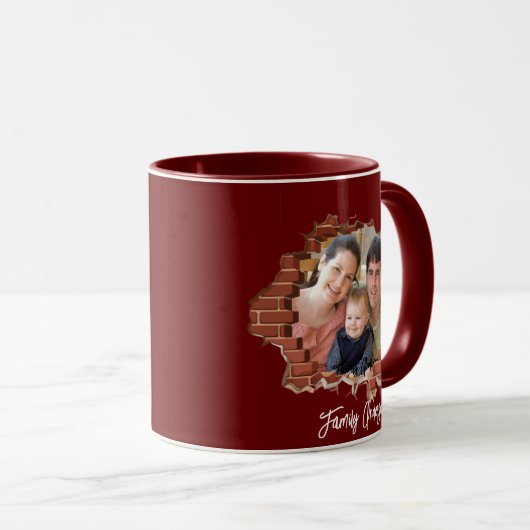 Erstellen Sie Ihren eigenen Foto für Familiennamen Tasse (VorderseiteRechts)