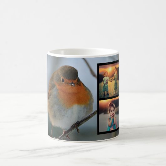 Erstellen Sie Ihren eigenen Foto-Sammelvogel Kaffeetasse (Mittel)