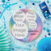 erstellen Sie Ihren eigenen Foto-Text pastellfarbe Pappteller (Party)