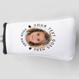 Erstellen Sie Ihren eigenen Foto Text und Namen Golf Headcover