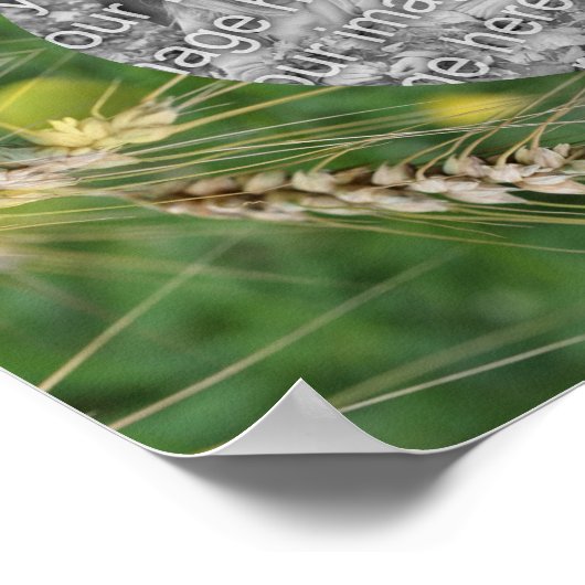 Erstellen Sie Ihren eigenen Foto-Trockenrasenrahme Poster (Ecke)