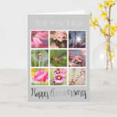 Erstellen Sie Ihren eigenen Fotocollage-Jahrestag Karte (Gelbe Blume)