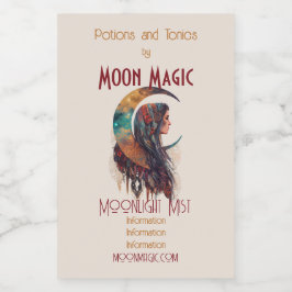 Erstellen Sie Ihren eigenen freien Geist Floral Bo Weinetikett