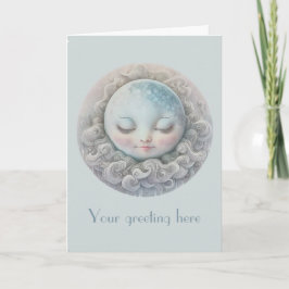 Erstellen Sie Ihren eigenen Friedlichen Mond Feiertagskarte