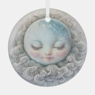 Erstellen Sie Ihren eigenen Friedlichen Schlafmond Ornament Aus Glas