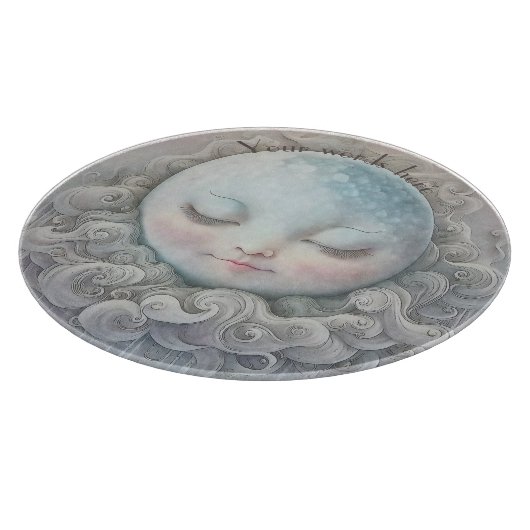 Erstellen Sie Ihren eigenen Friedlichen Schlafmond Schneidebrett (Ecke)