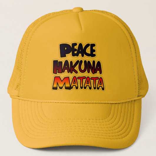 Erstellen Sie Ihren eigenen friedlichen Trucker-Hu Truckerkappe (Vorderseite)