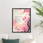 Erstellen Sie Ihren eigenen Frühlingsbröckelschuh  Poster<br><div class="desc">Entwerfen Sie Ihre eigene,  maßgeschneiderte Poster-Wandkunst,  personalisieren Sie diesen Plakatdruck mit Vintager Schreibmaschinenstil Typografie und Kirschblüten im Aquarellstil.</div>