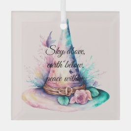 Erstellen Sie Ihren eigenen Frühlingshampfer Blume Ornament Aus Glas