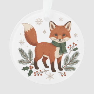 Erstellen Sie Ihren eigenen Fuchs-Weihnachts-Schmu Ornament