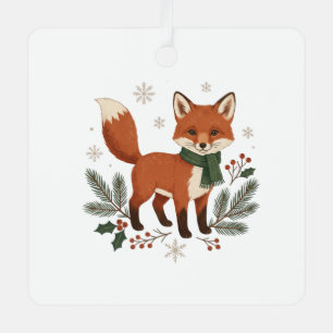 Erstellen Sie Ihren eigenen Fuchs-Weihnachts-Schmu Ornament Aus Metall
