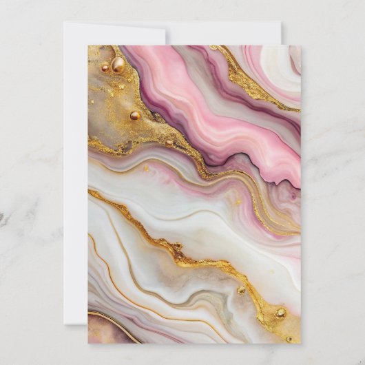 Erstellen Sie Ihren eigenen, ganz eigenen rosa und Save The Date (Rückseite)