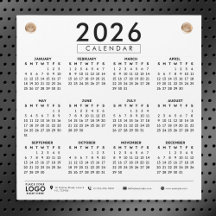Erstellen Sie Ihren eigenen Geschäftslogo-Kalender