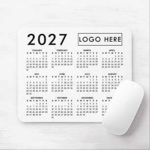 Erstellen Sie Ihren eigenen Geschäftslogo-Kalender Mousepad