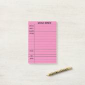 Erstellen Sie Ihren eigenen Geschäftswochenbericht Post-it Klebezettel (Auf Schreibtisch)