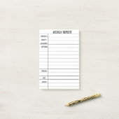 Erstellen Sie Ihren eigenen Geschäftswochenbericht Post-it Klebezettel (Auf Schreibtisch)