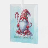 Erstellen Sie Ihren eigenen gestreiften Pfeffermin Ornament Aus Glas (Vorderseite links)