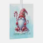 Erstellen Sie Ihren eigenen gestreiften Pfeffermin Ornament Aus Glas (Vorderseite Rechts)