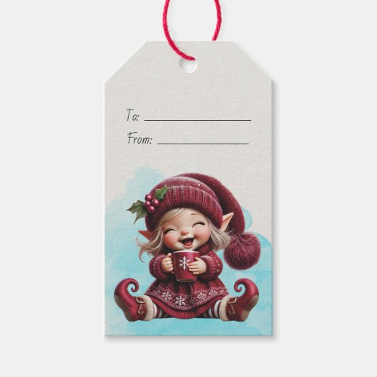 Erstellen Sie Ihren eigenen Gigglage Weihnachtsbum Geschenkanhänger (Vorderseite)