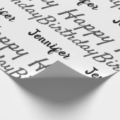 Erstellen Sie Ihren eigenen glücklichen Geburtstag Geschenkpapier (Ecke)