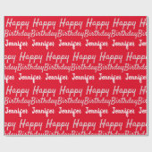 Erstellen Sie Ihren eigenen glücklichen Geburtstag Geschenkpapier (Flach)