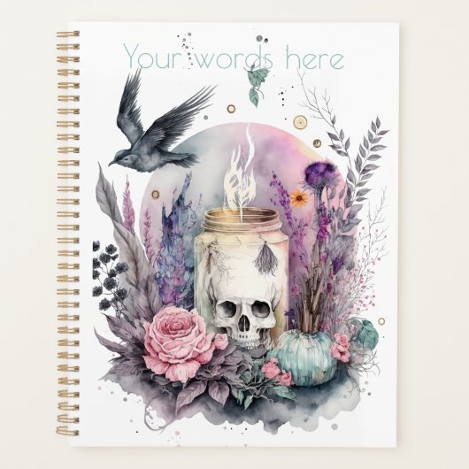 Erstellen Sie Ihren eigenen gotischen Herbst Planer (Vorderseite)