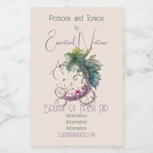 Erstellen Sie Ihren eigenen Grapevine Moon Kranz Lebensmitteletikett (Einzelnes Label)