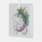 Erstellen Sie Ihren eigenen Grapevine Moon Kranz Ornament Aus Glas (Vorderseite links)