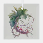 Erstellen Sie Ihren eigenen Grapevine Moon Kranz Ornament Aus Glas (Rückseite)