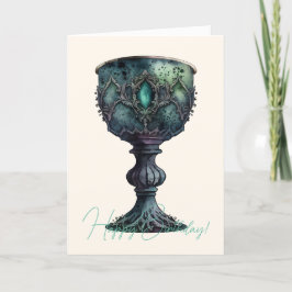 Erstellen Sie Ihren eigenen grünen Chalice Feiertagskarte