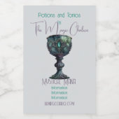 Erstellen Sie Ihren eigenen grünen Chalice Lebensmitteletikett (Einzelnes Label)