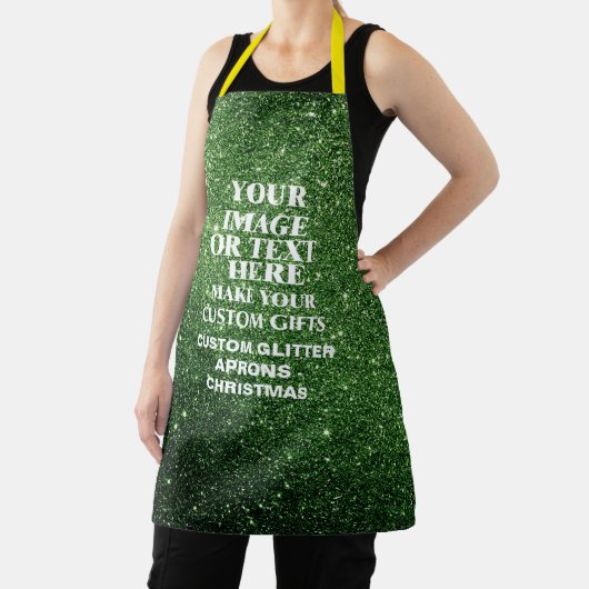 Erstellen Sie Ihren eigenen grünen Glitzer Custom  Schürze (InSitu)