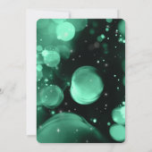 Erstellen Sie Ihren eigenen grünen XL Bokeh Einladung (Rückseite)